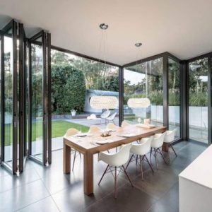 Hoàn thiện Thi công Cửa đi mở quay xếp trượt hệ 80 tại Bình Dương H80-001