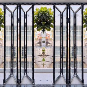 Hoàn thiện Thi công Cửa đi mở quay xếp trượt hệ 80 tại Bình Dương H80-001