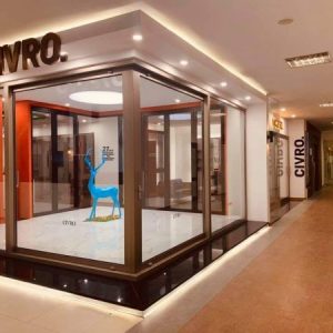 Cửa trượt góc CIVRO RUBY tại Bình Dương CR001