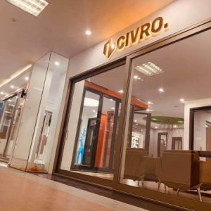 Cửa trượt góc CIVRO RUBY tại Bình Dương CR001