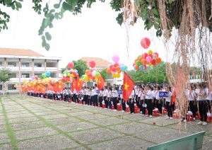 Làm cửa nhôm trường học Long Hoà Dầu Tiếng Bình Dương