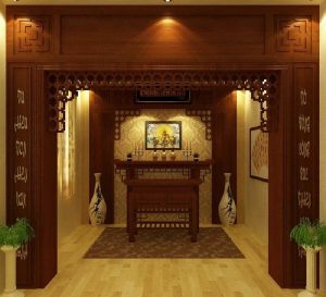 kích thước cửa phòng thờ theo phong thủy