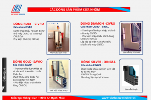 Catalogue cửa nhôm cao cấp Civro nhập khẩu nguyên bộ